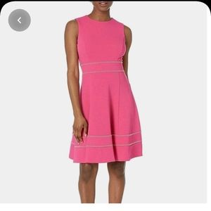 Calvin Klein pink an gold dress